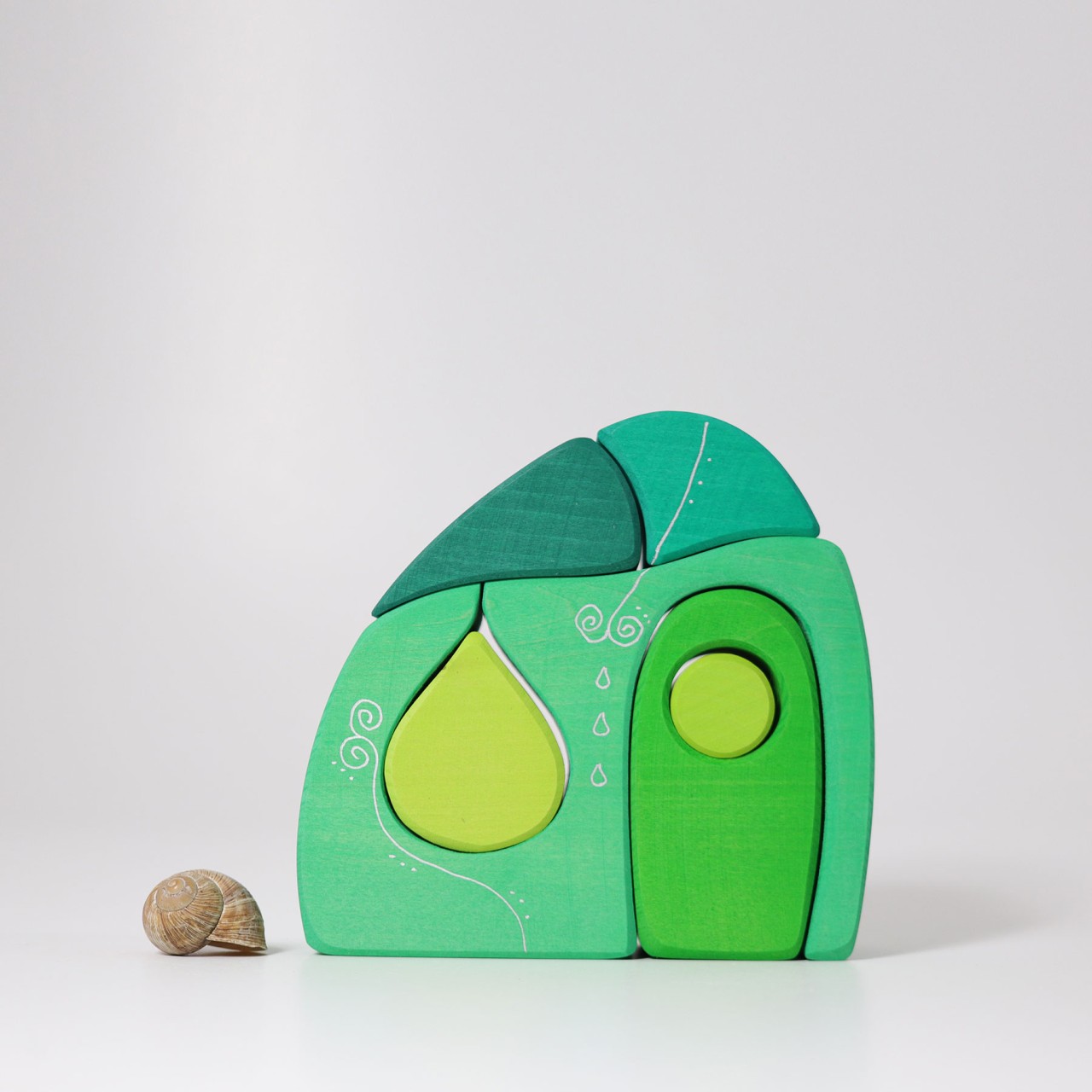 Grimm's Fairy Tale Village costruzioni legno 17 pezzi Waldorf