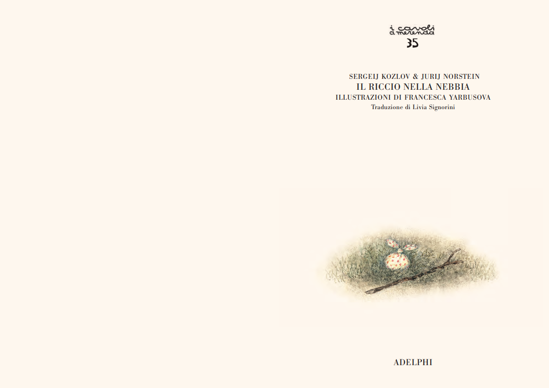 Adelphi Il riccio nella nebbia libro illustrato 48 pagine
