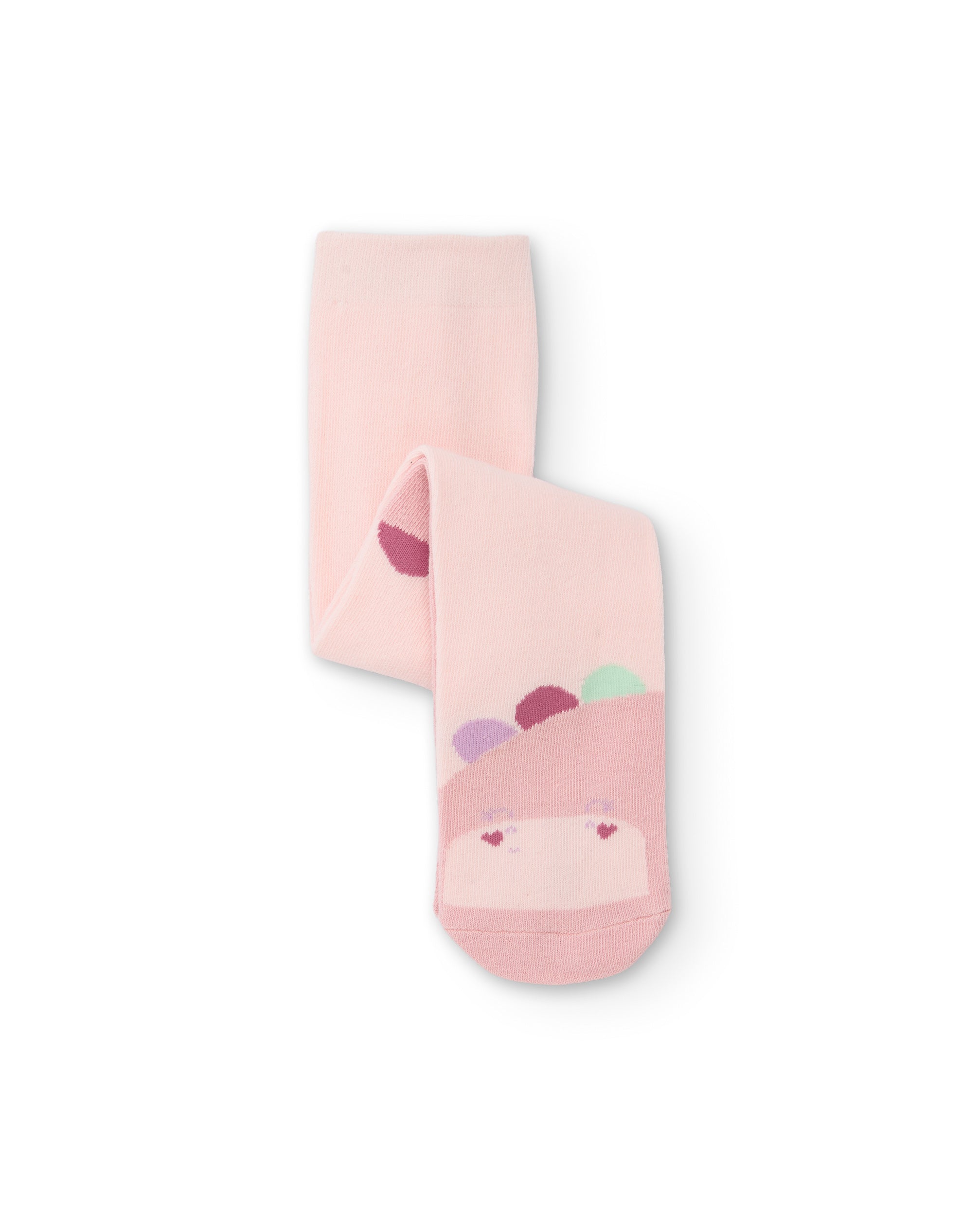Tuc Tuc collant neonata rosa dinosauro cotone