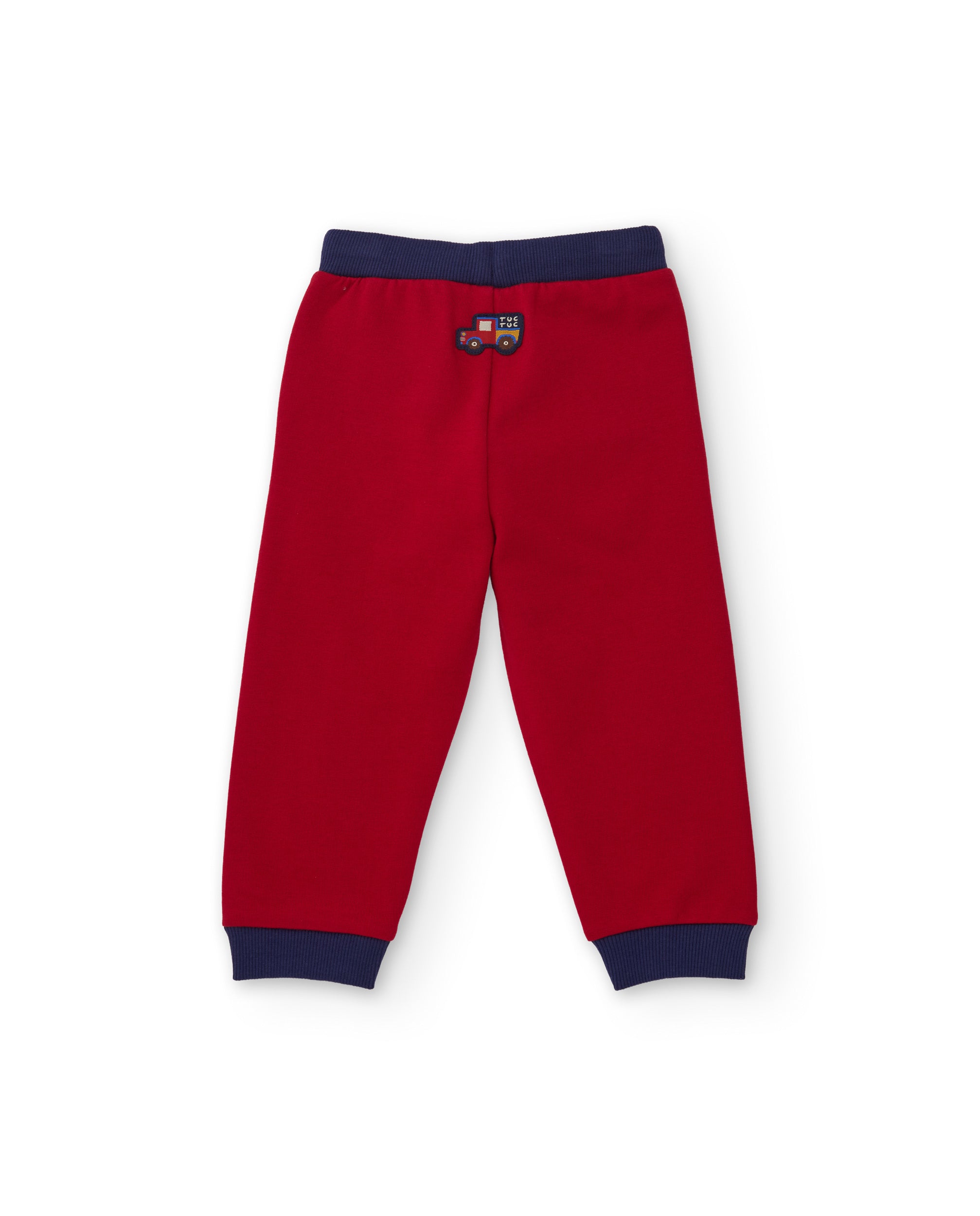 Tuc Tuc pantaloni tuta bambino rossi felpa tasche