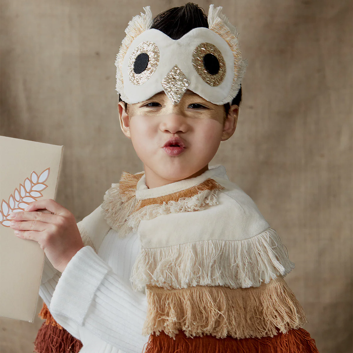 Meri Meri Gufo mantella e maschera costume 3-6 anni