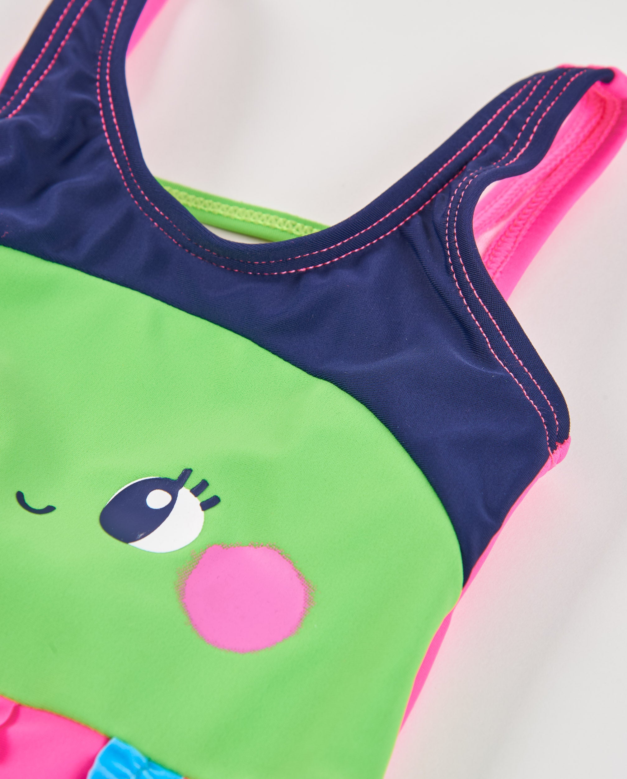 Tuc Tuc costume intero bambina verde medusa ruches