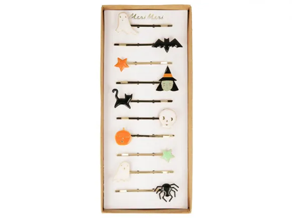 Meri Meri Halloween forcine capelli smaltate set 10 pezzi