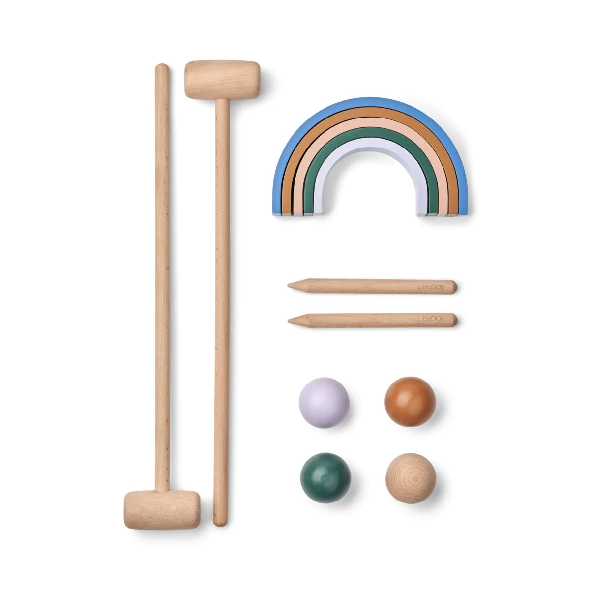 Liewood Alen Croquet Gioco in Legno Garden Green