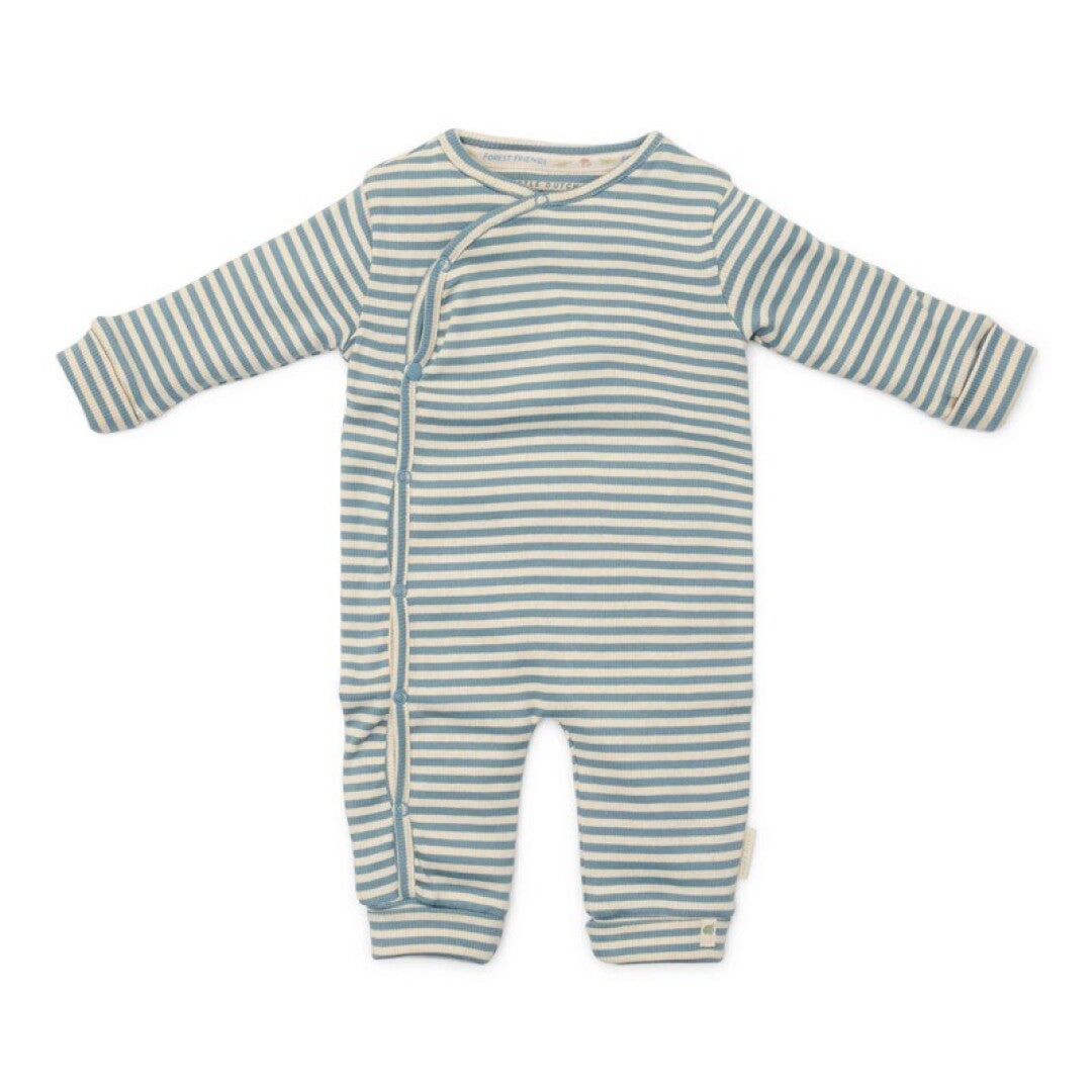 Little Dutch pigiama neonato righe blu cotone bio