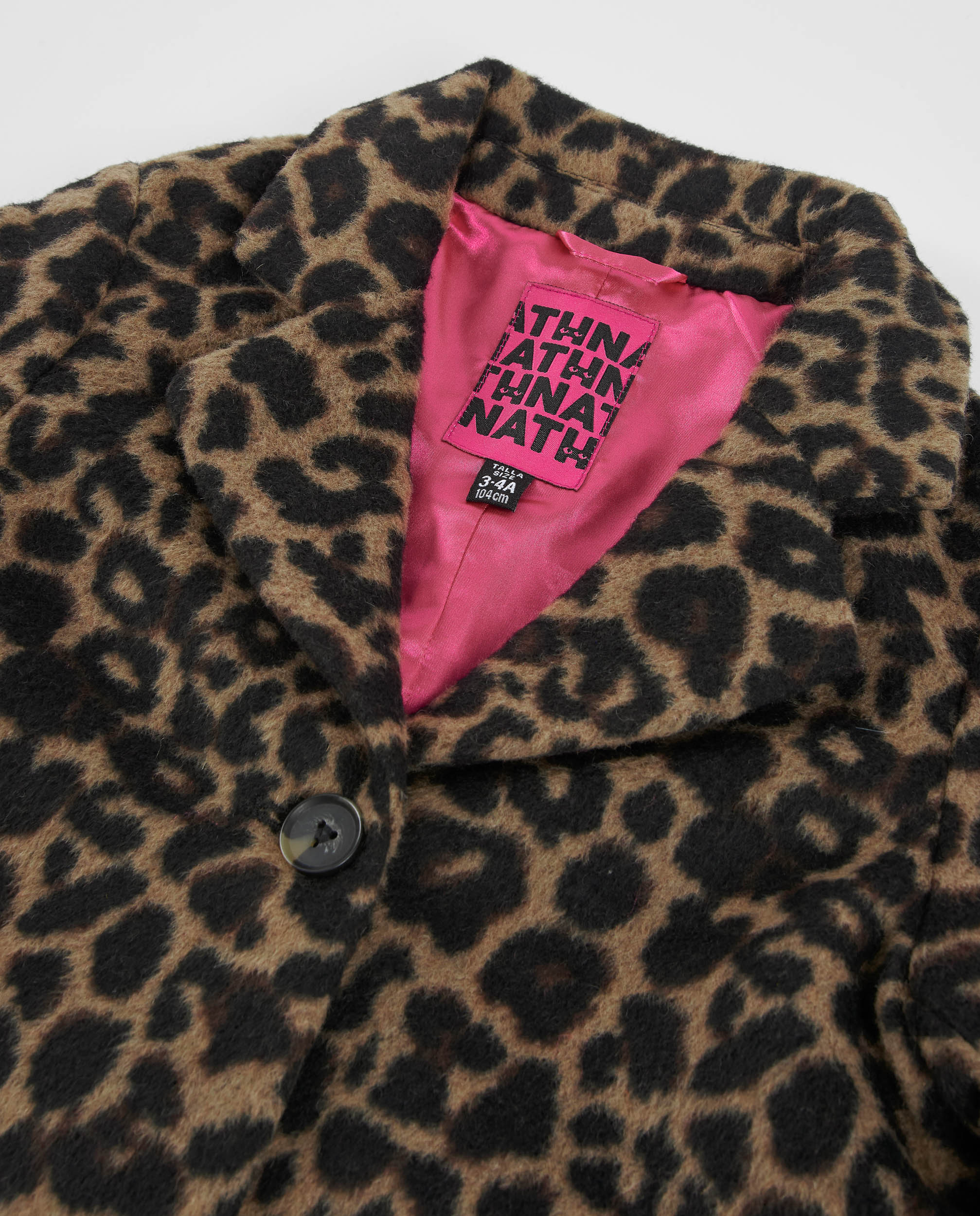 Tuc Tuc Hotel Paris cappotto bambina animalier marrone