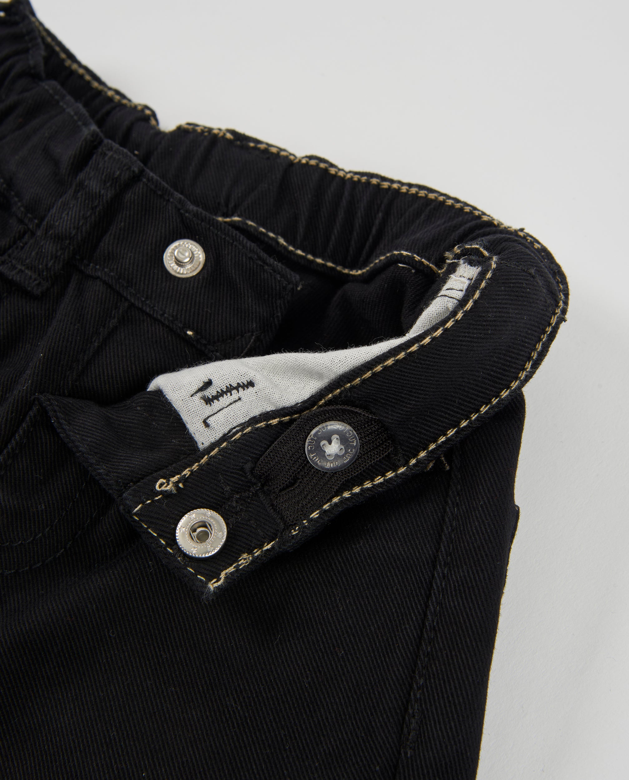 Tuc Tuc pantalone bimbo twill nero vita regolabile