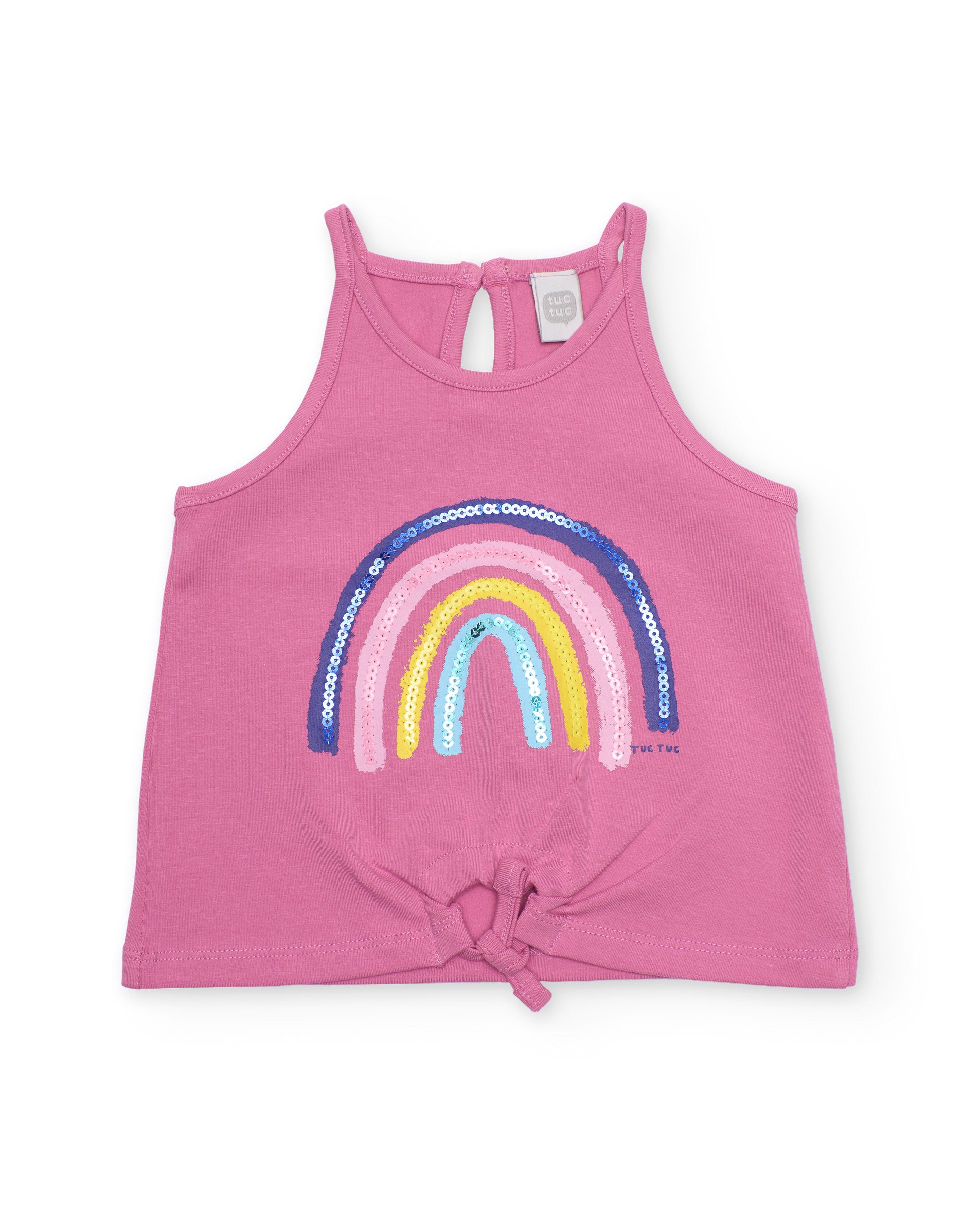 Tuc Tuc completo bambina rosa top gonna righe