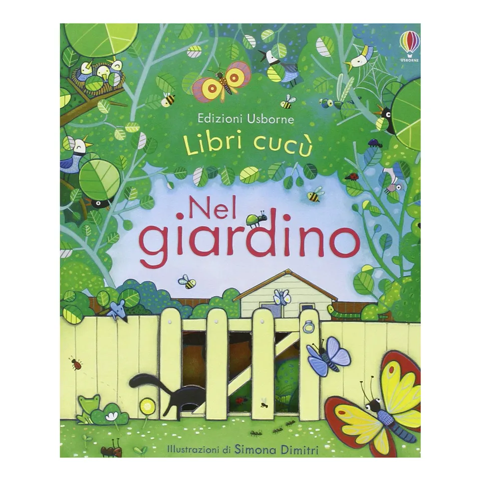 Usborne Libri cucù Nel giardino cartonato con finestrelle