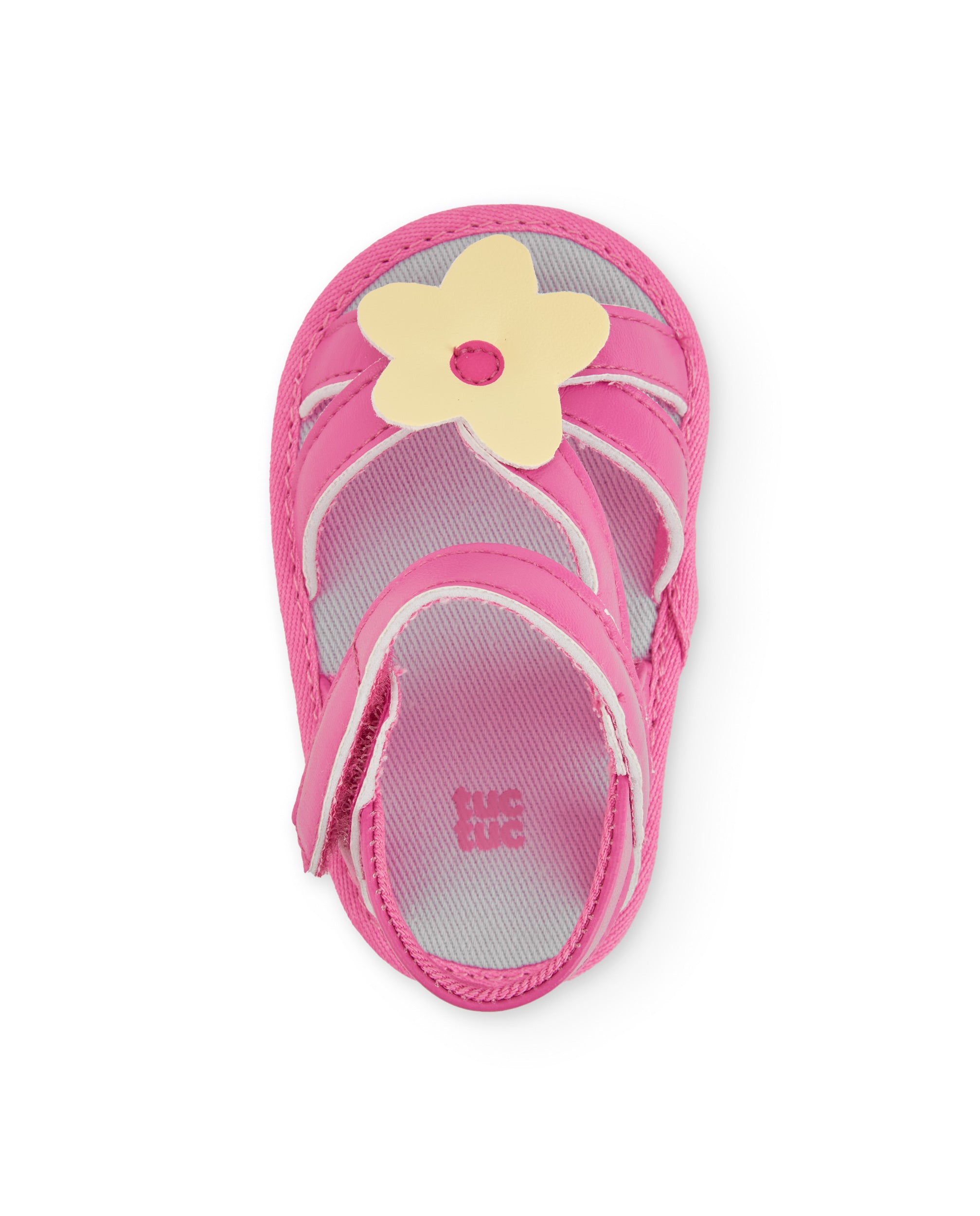 Tuc Tuc sandali neonata rosa strappo con fiore