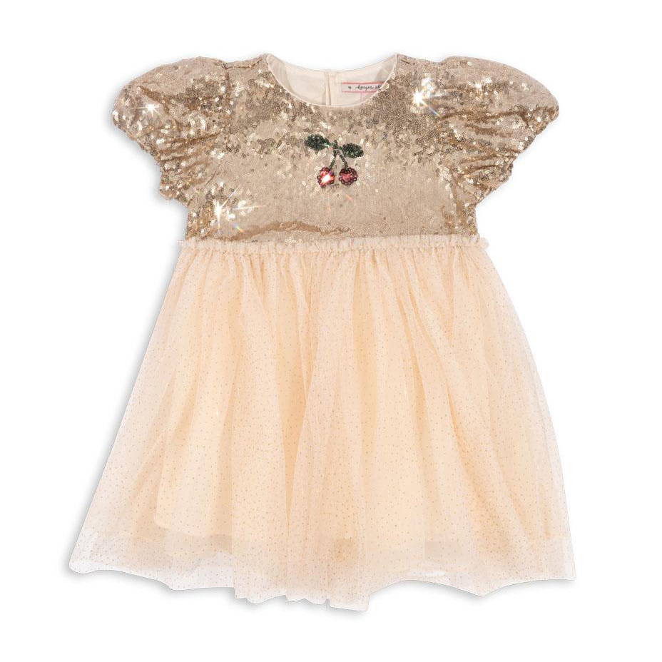 Konges Slojd Starla abito bambina paillettes tulle