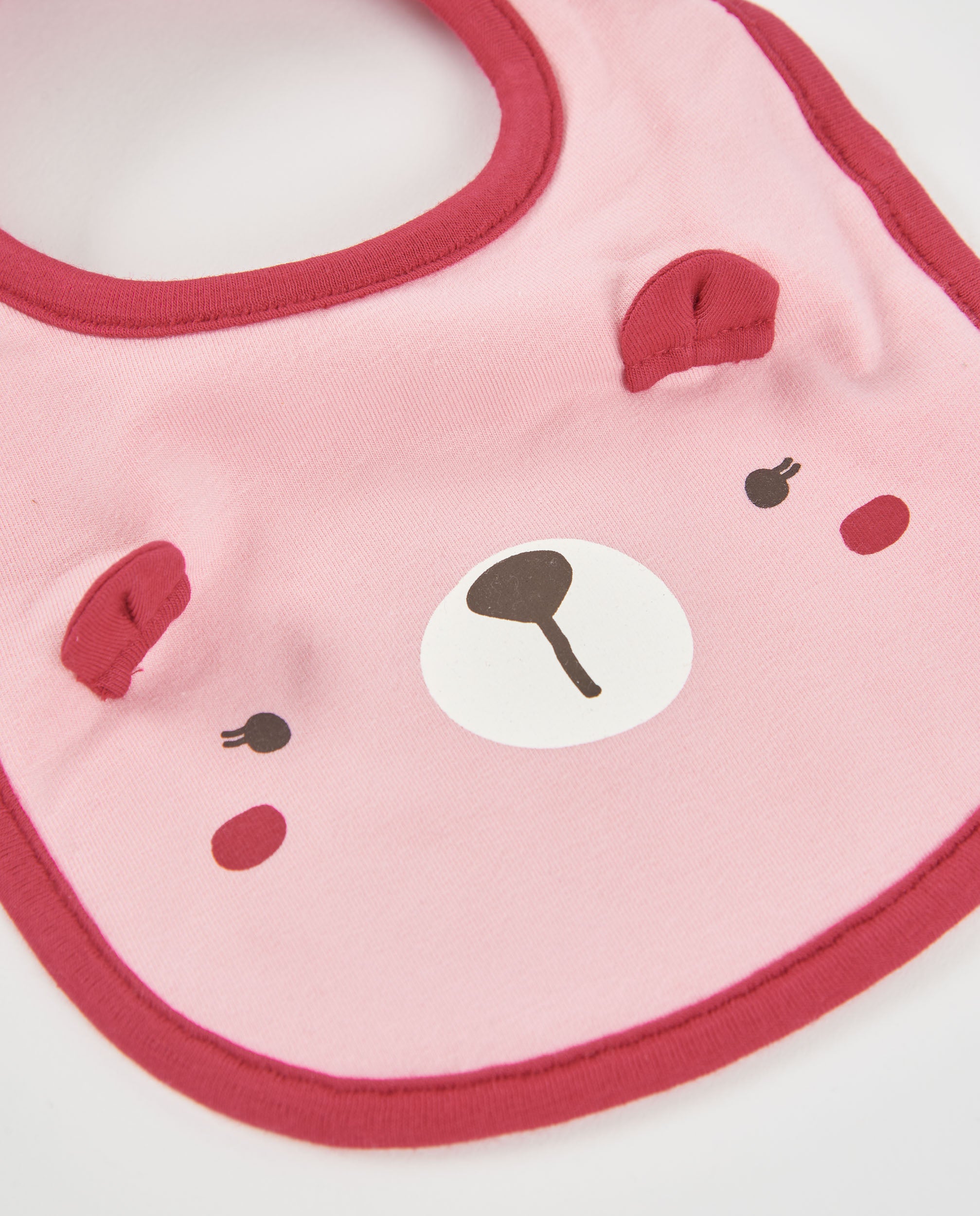 Tuc Tuc Sweet Teddy bavaglini rosa 2 pezzi ricamo