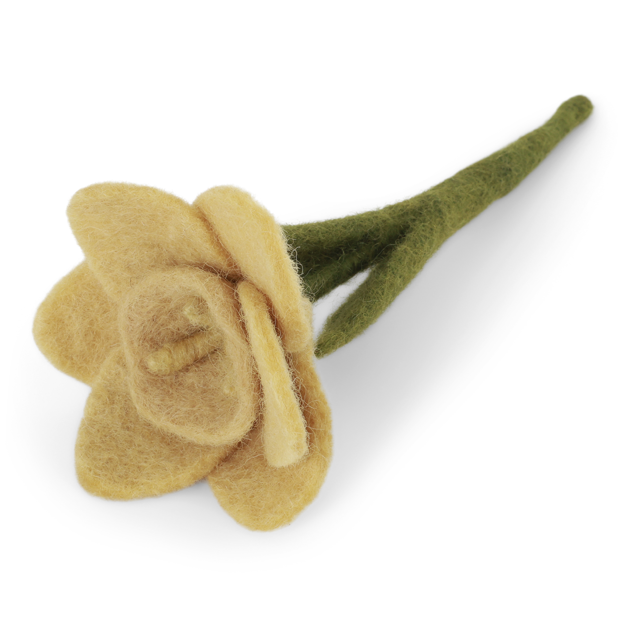 Gry & Sif Fiore in feltro narciso piccolo lana
