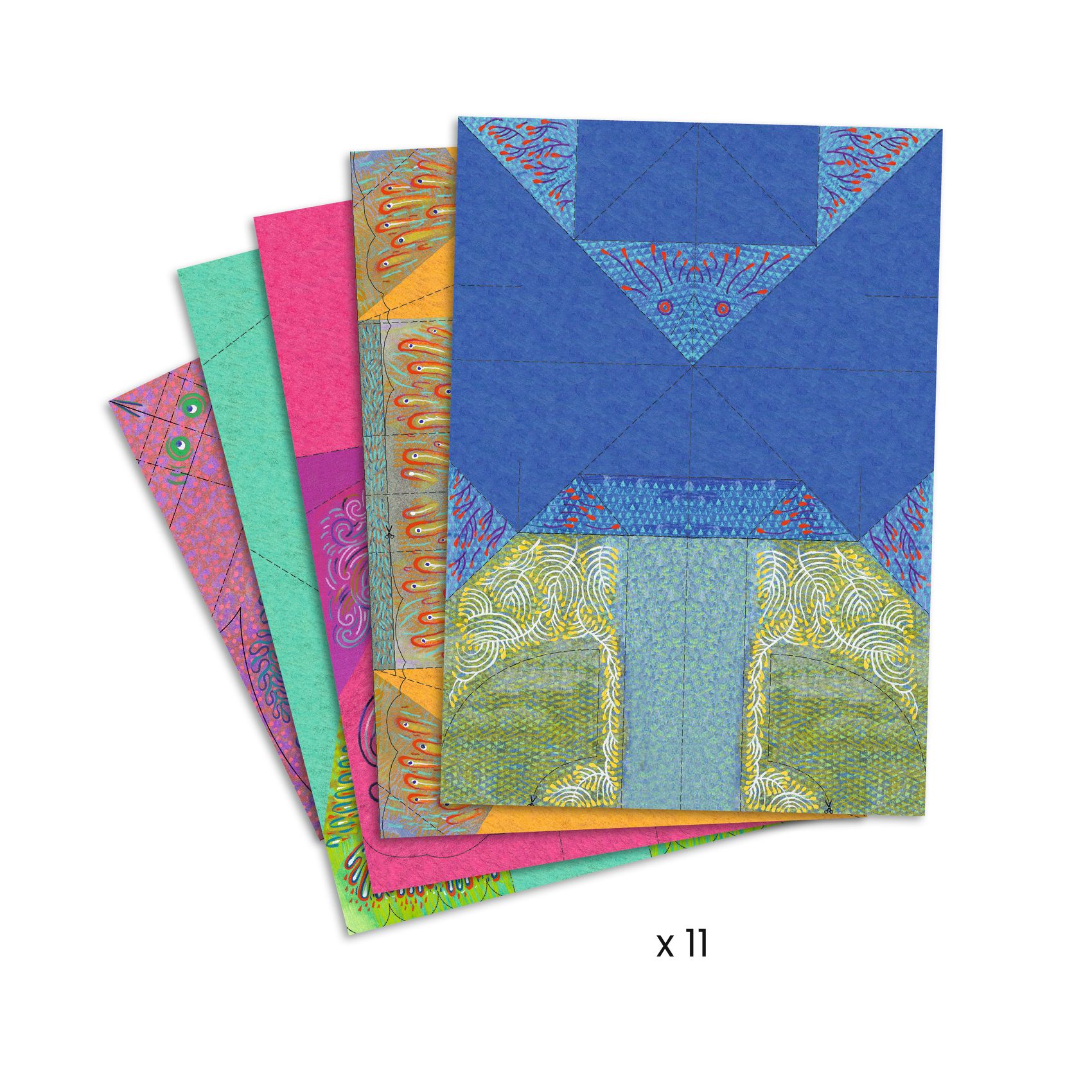 Djeco Fast Wings origami 11 uccelli carta