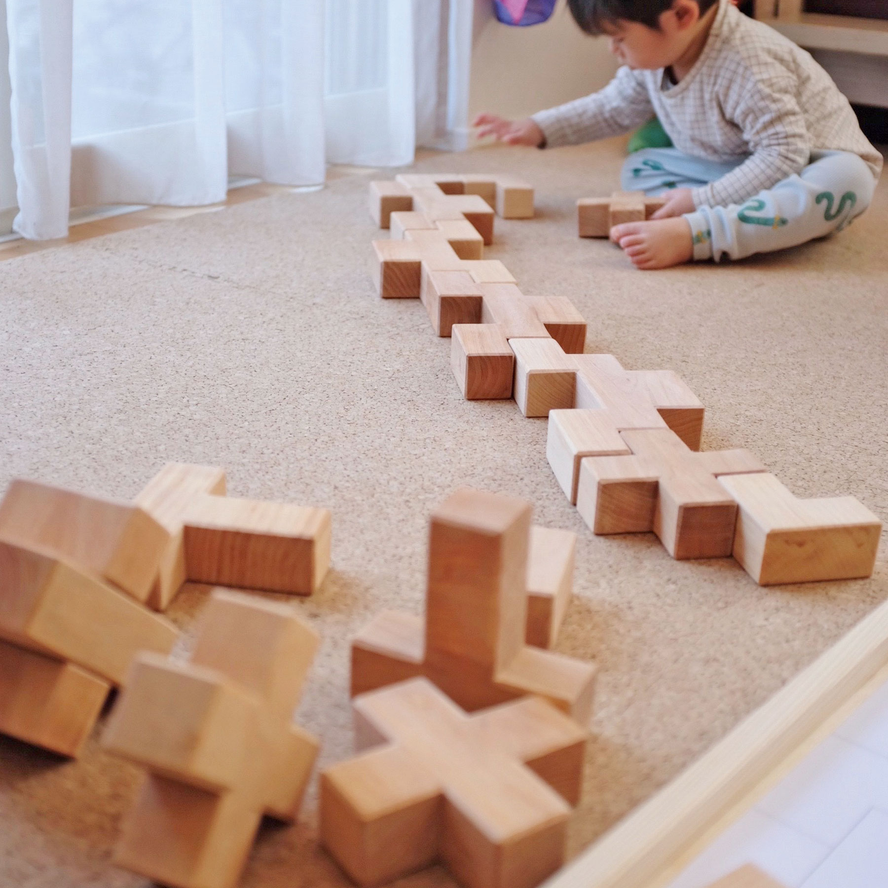 Grimm’s Stairway set costruzioni legno naturale 19 pezzi