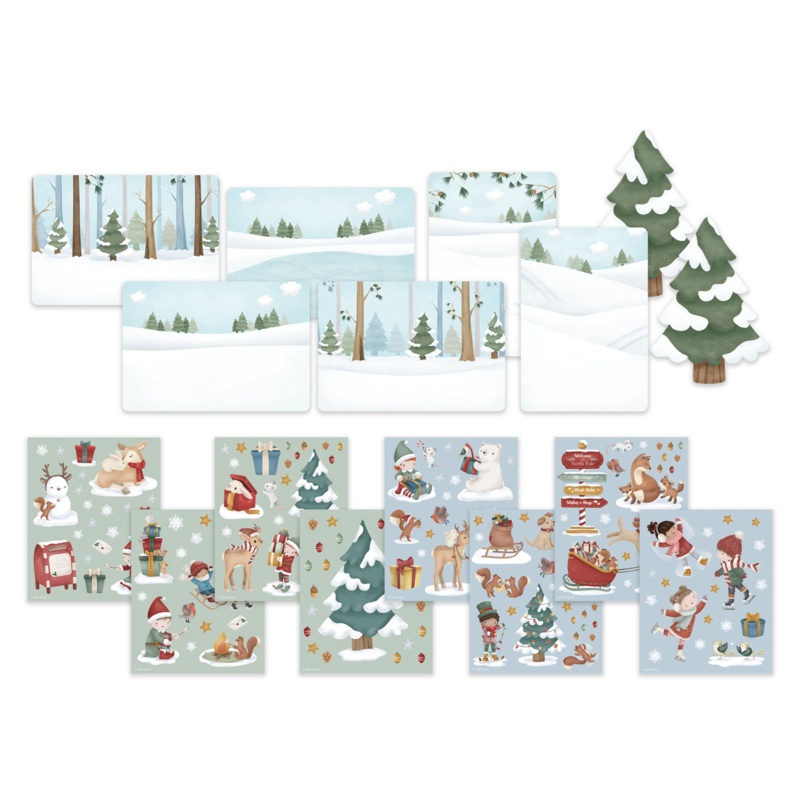 Little Dutch Libro Adesivi Natale 150 Sticker