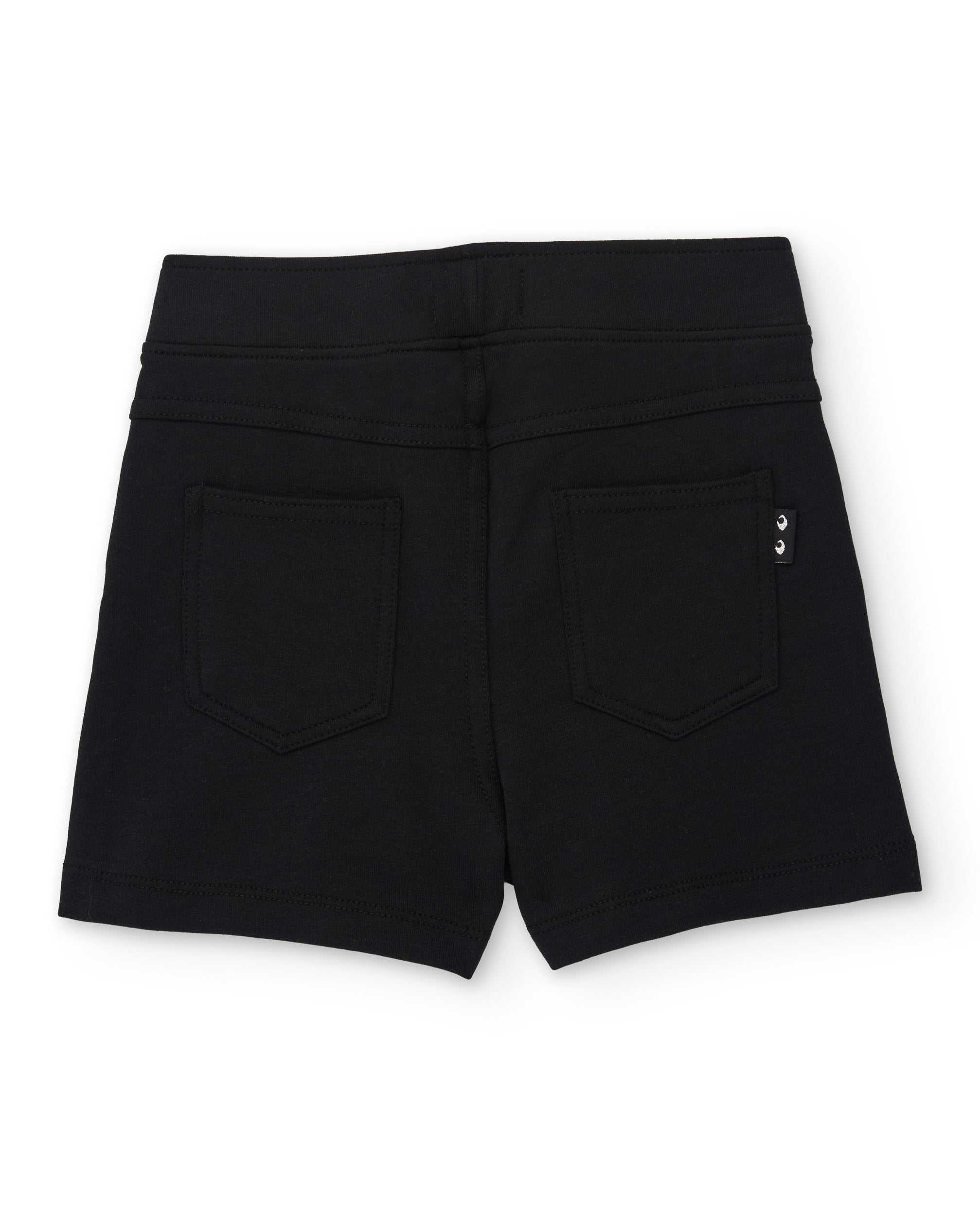 Tuc tuc shorts bambina nero elasticizzati tasche