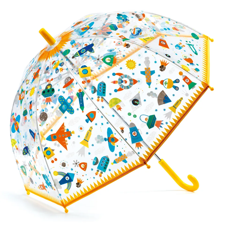 Djeco Space ombrello bambino trasparente 70 cm