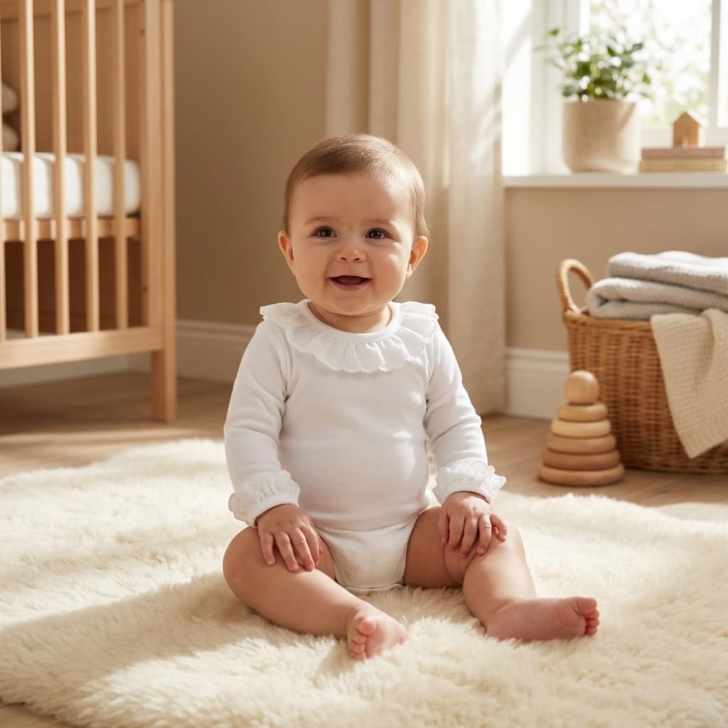 Babidu 1199 body maniche lunghe bianco 0-3 mesi pizzo