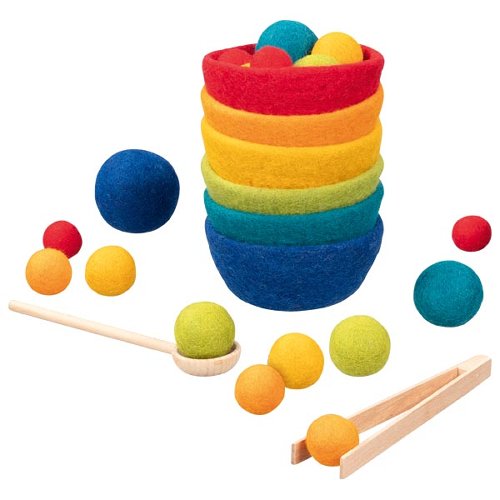 Goki Classificazione Colori gioco feltro con pinza