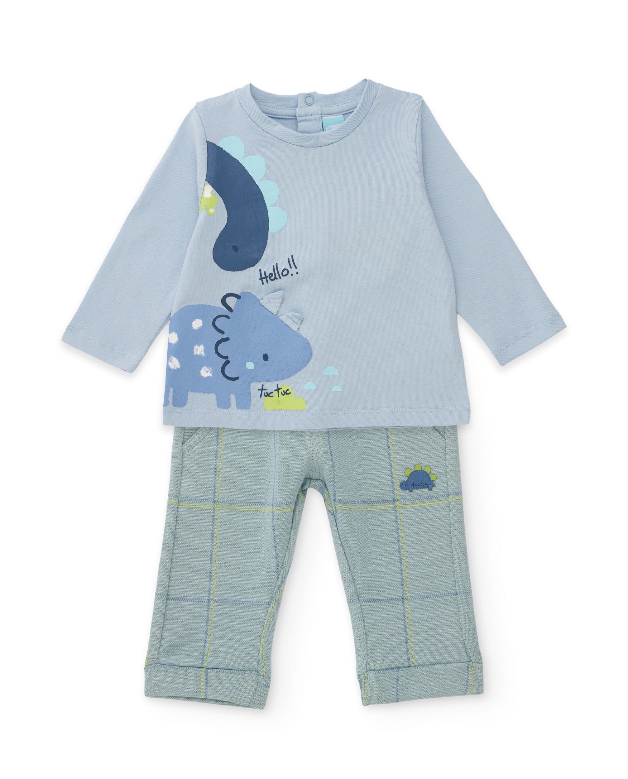 Tuc Tuc Roar Dino completo neonato azzurro dinosauri