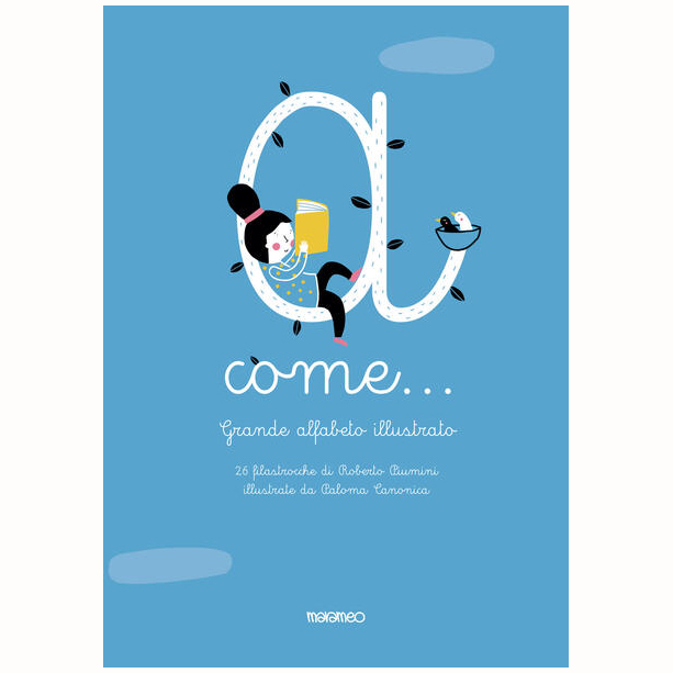 Roberto Piumini A come Grande alfabeto illustrato libro corsivo