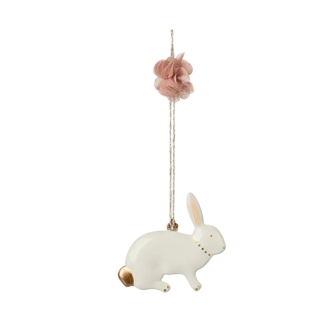 Maileg Coniglio accucciato ornamento metallo Pasqua