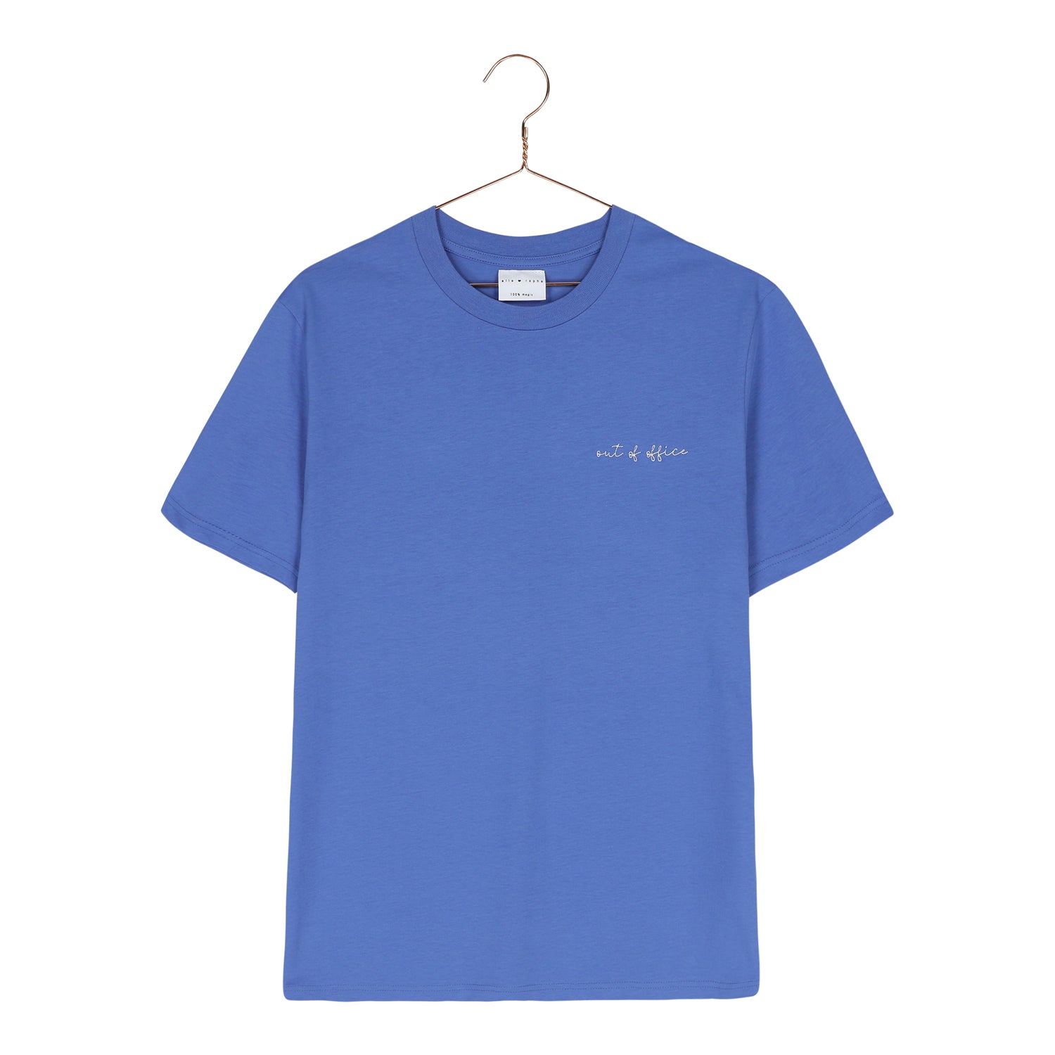 Ella and Rapha Out of Office t-shirt blu cotone bio
