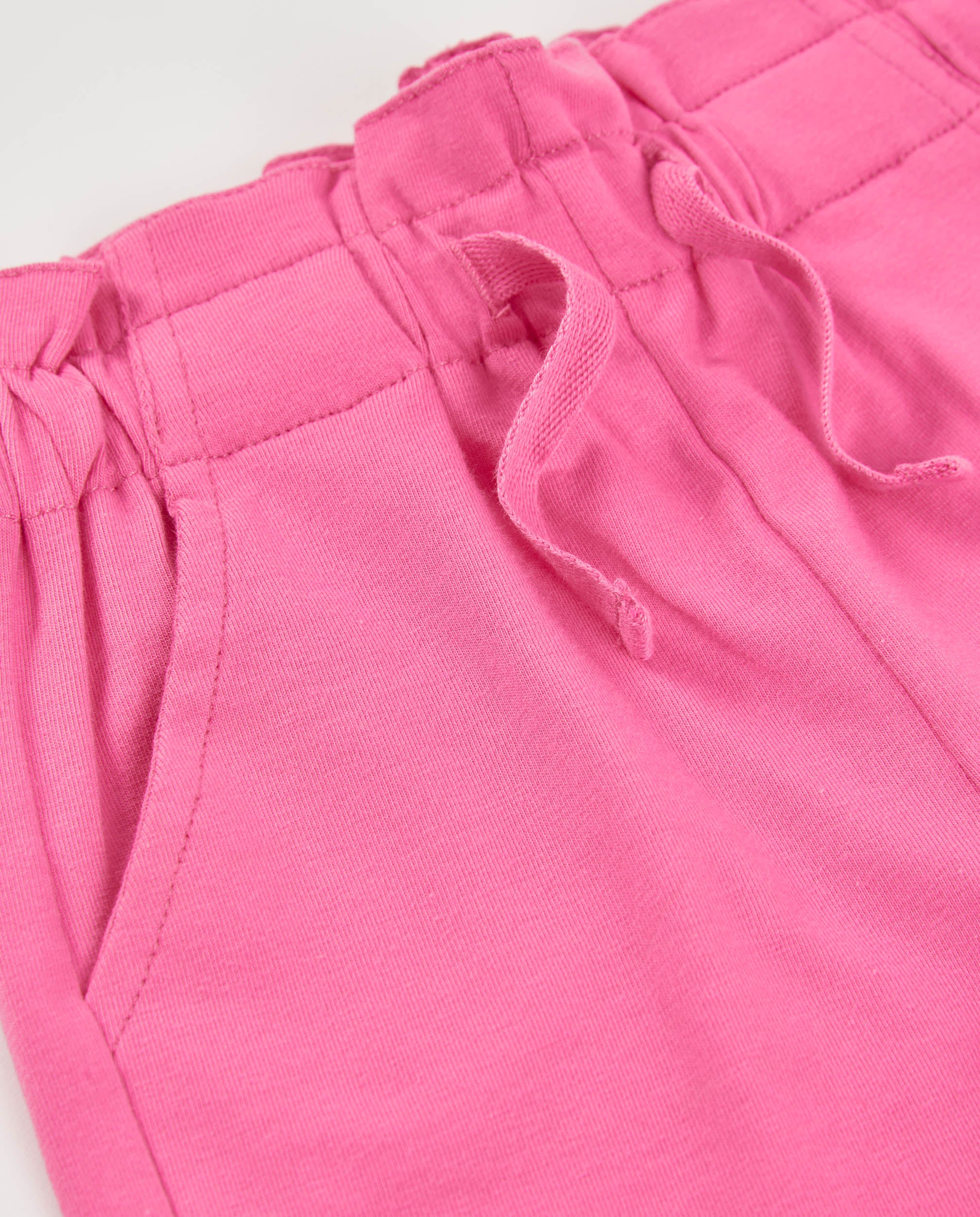 Tuc Tuc pantaloncini corti bambina rosa con ricamo anguria