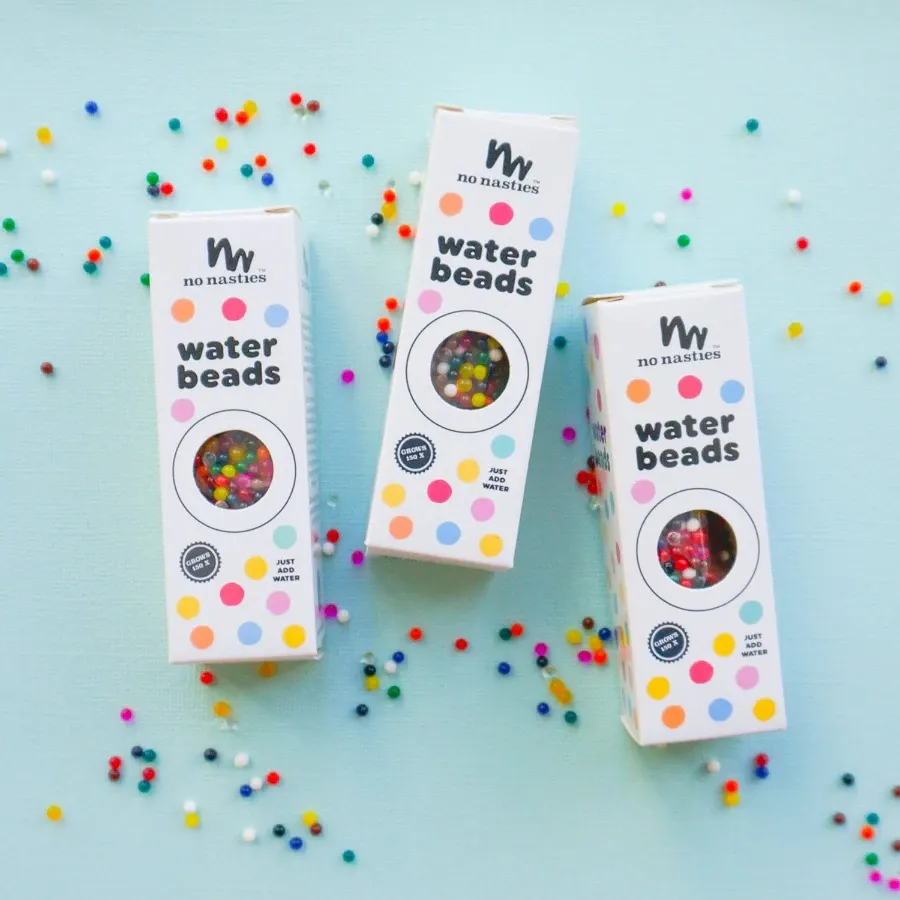 No Nasties Perle d'Acqua gioco sensoriale rosso