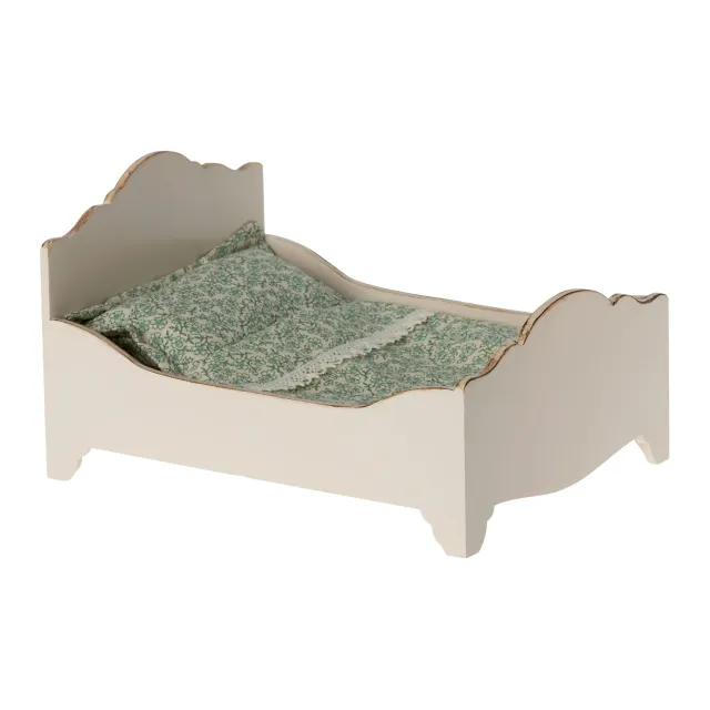 Maileg Topo letto mamma e papà miniatura legno