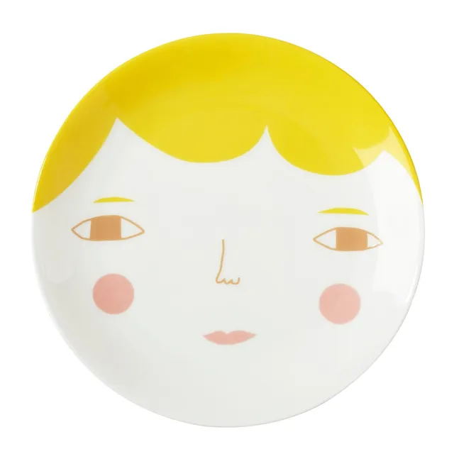 Donna Wilson Goldie piatto porcellana 21 cm decorato