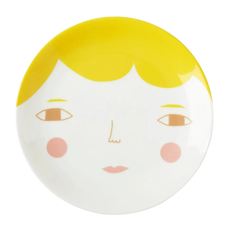 Donna Wilson Goldie piatto porcellana 21 cm decorato