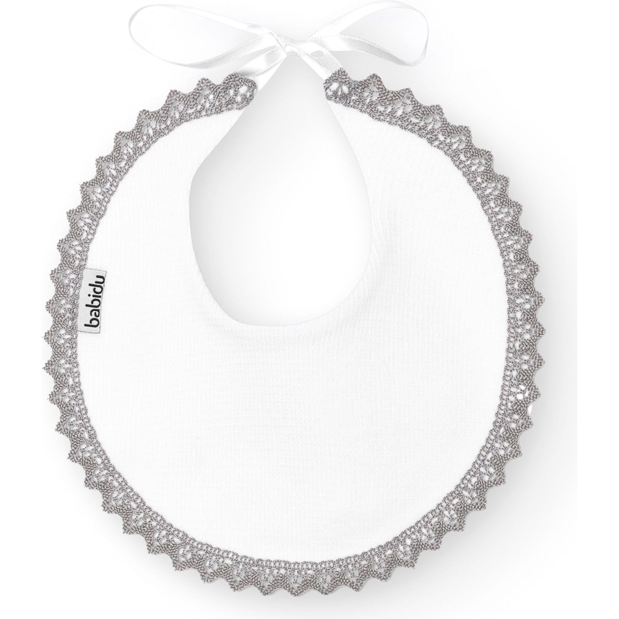 Babidu bavaglino neonato cotone grigio