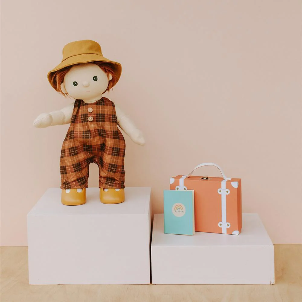 OlliElla Dinkum Dolls Travel Togs Apricot accessori 35 cm