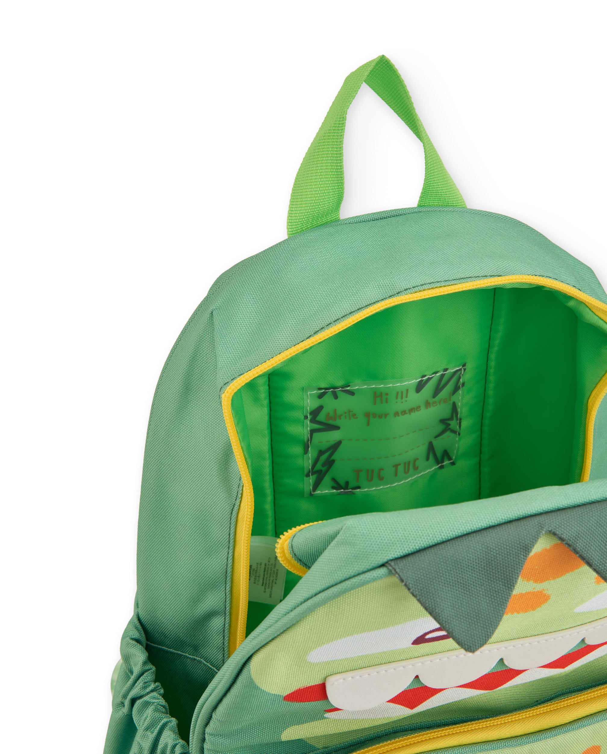 Tuc Tuc zaino bambino dinosauro verde