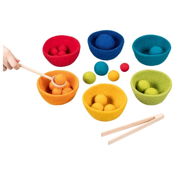 Goki Classificazione Colori gioco feltro con pinza