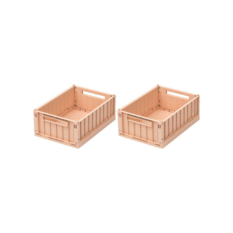 Liewood Weston S contenitori impilabili 2 pezzi rosa