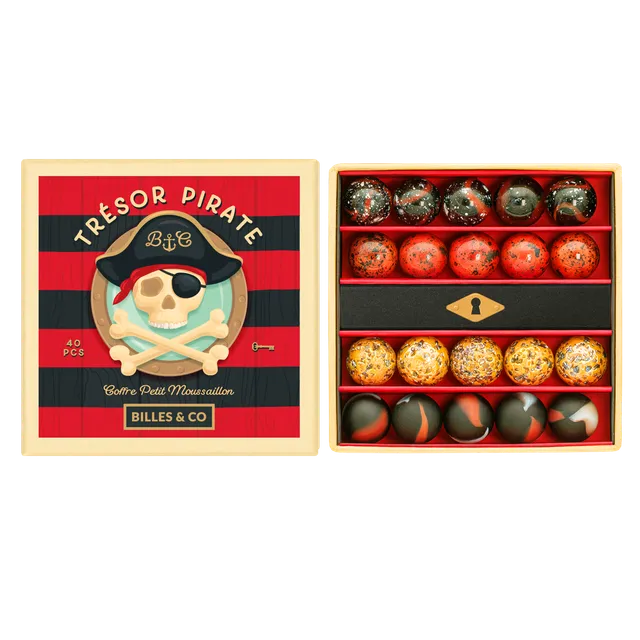 Billes & Co Pirate Treasure biglie vetro 40 pezzi