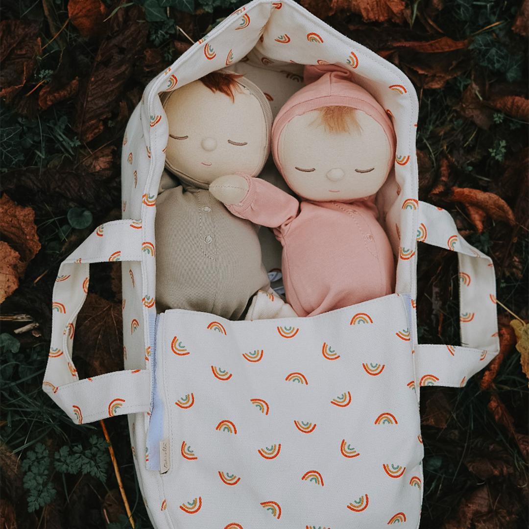Olli Ella Dinkum Dolls navicella arcobaleno cotone