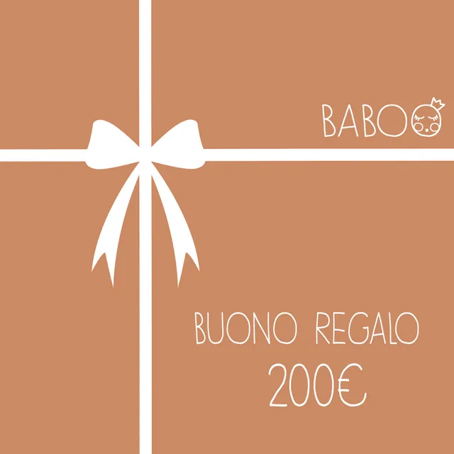 Baboo Buono Regalo 200€ buono pdf 12 mesi