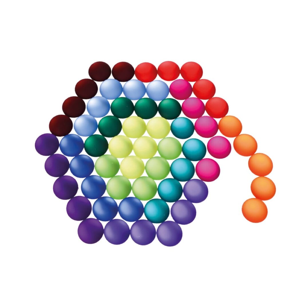 Bauspiel 60 pietre opache arcobaleno acrilico 2,2 cm