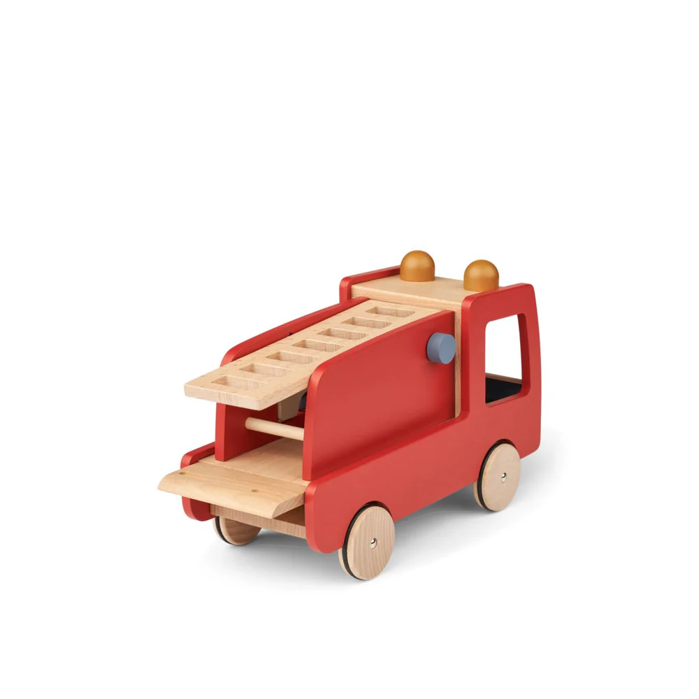 Liewood Eigil camion pompieri legno 18 mesi