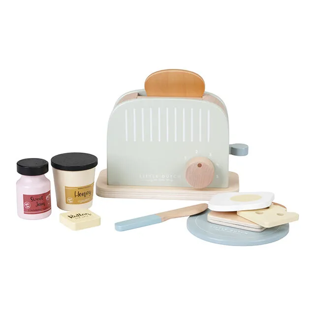 Little Dutch tostapane legno set colazione menta