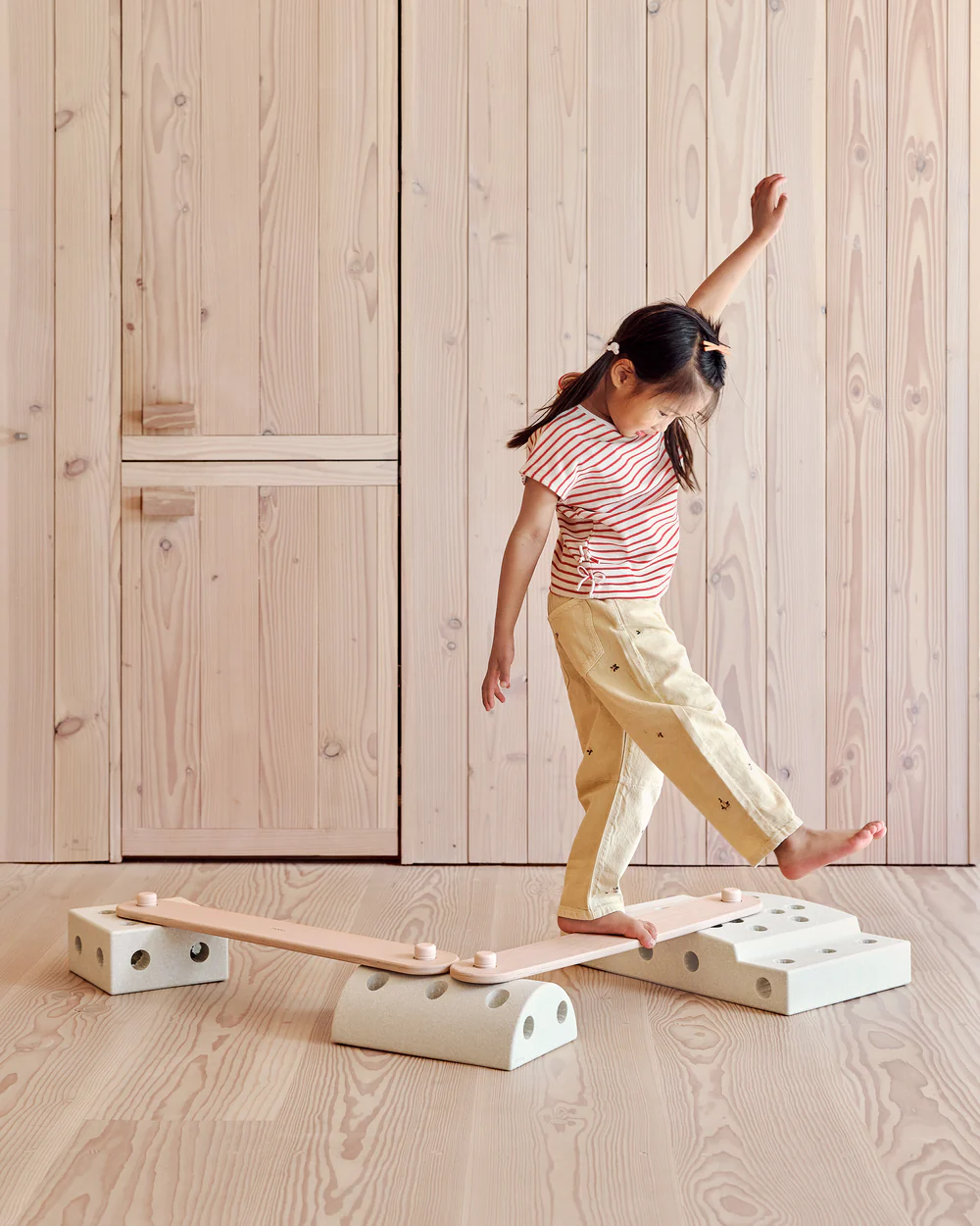 MODU Balance Beams Rose set 2 travi legno 70 cm