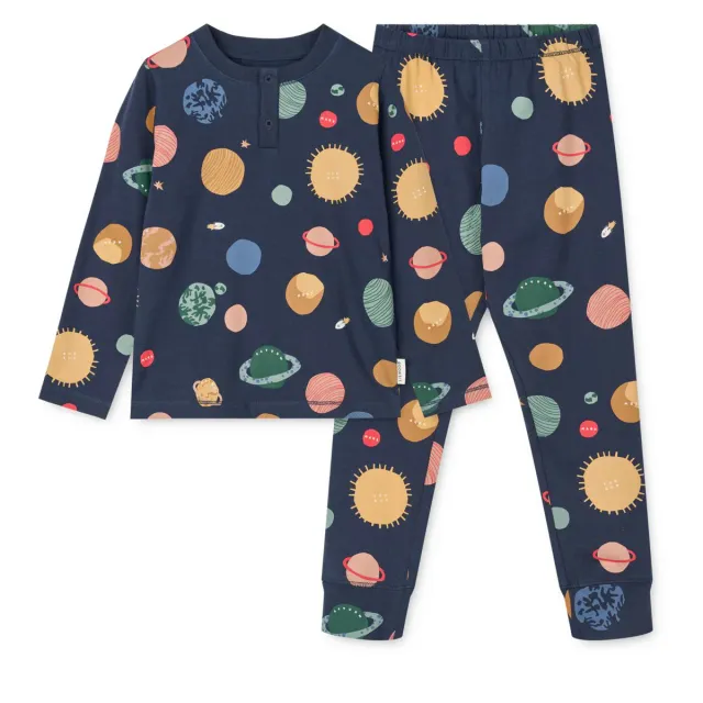 Liewood Wilhelm Universe set maglia pantalone cotone