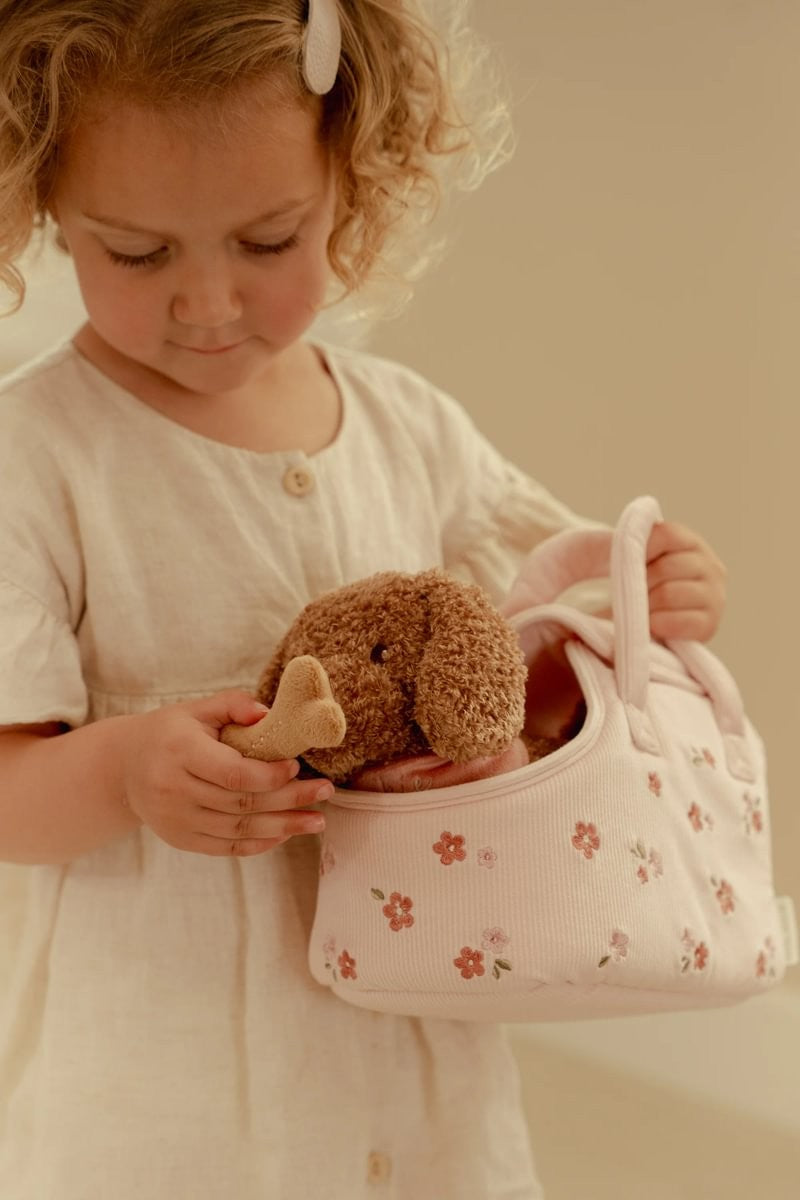 Little Dutch Jackie peluche cane con borsa fiori
