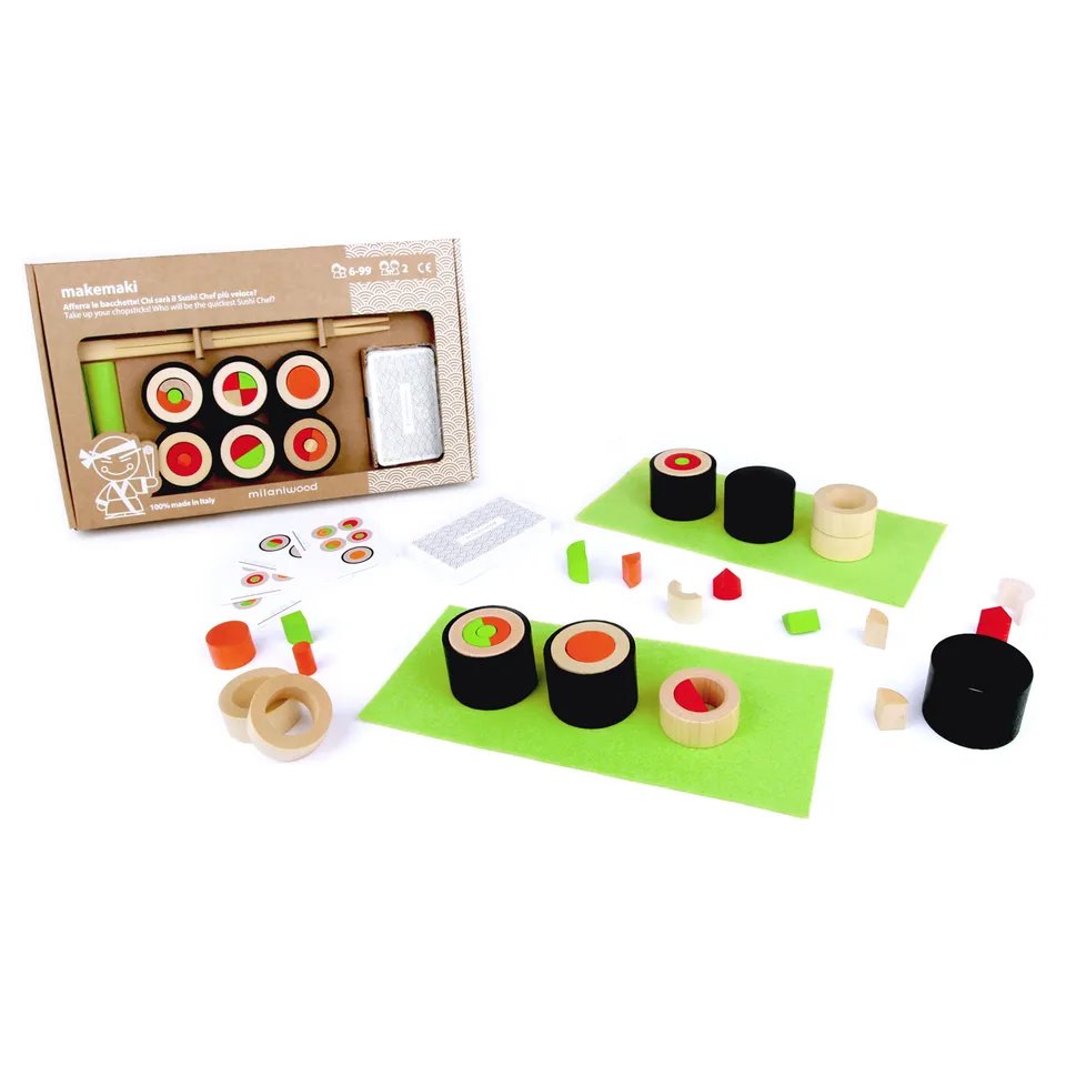 Milaniwood Makemaki gioco in legno sushi 2 giocatori