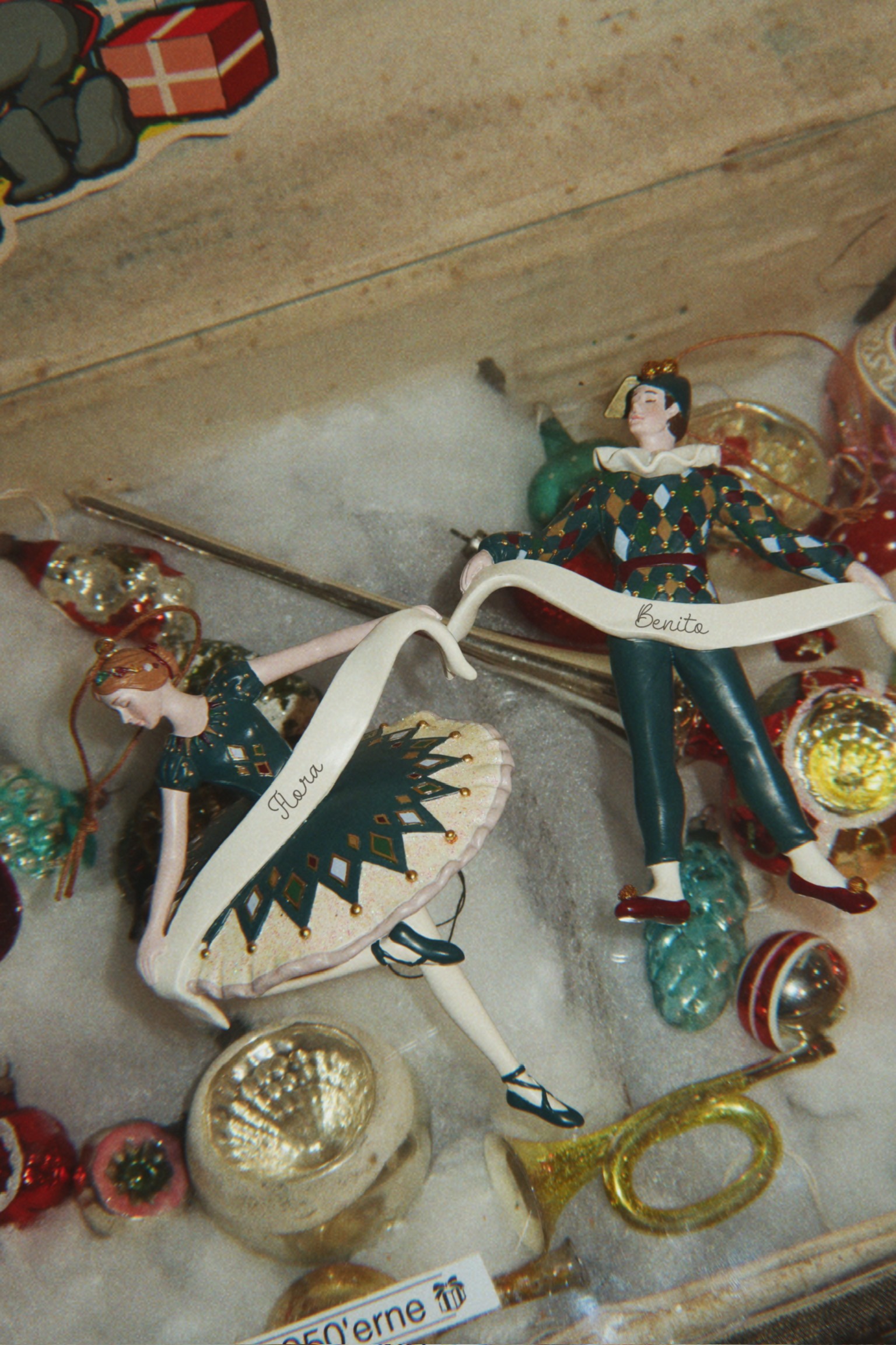 Konges Sløjd Ballerina Harlekin decorazione Natale 13,5 cm