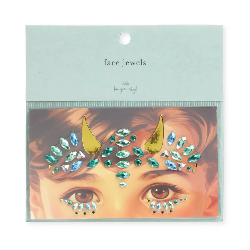 Konges Slojd Face Jewels dino gemme adesive viso